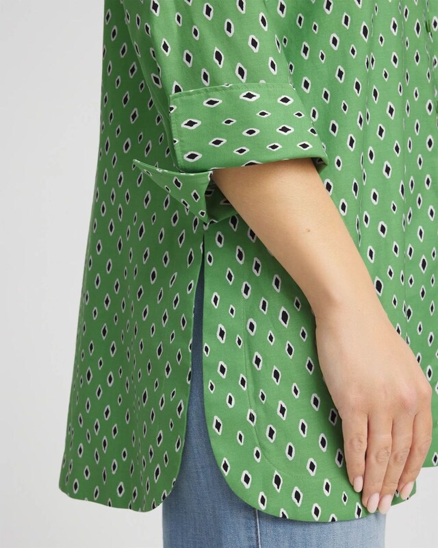 No Iron Geo-Print Tunic - image 4